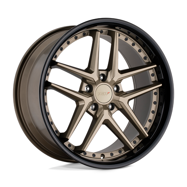 TSW PREMIO MATTE BRONZE W/ GLOSS BLACK LIP Wheels for 2009-2014 ACURA TL [] - 18X8.5 30 mm - 18"  - (2014 2013 2012 2011 2010 2009)