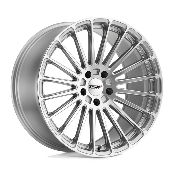 TSW TURBINA TITANIUM SILVER W/ MIRROR CUT FACE Wheels for 2015-2022 FORD MUSTANG ECOBOOST [] - 20X8.5 40 mm - 20"  - (2022 2021 2020 2019 2018 2017 2016 2015)