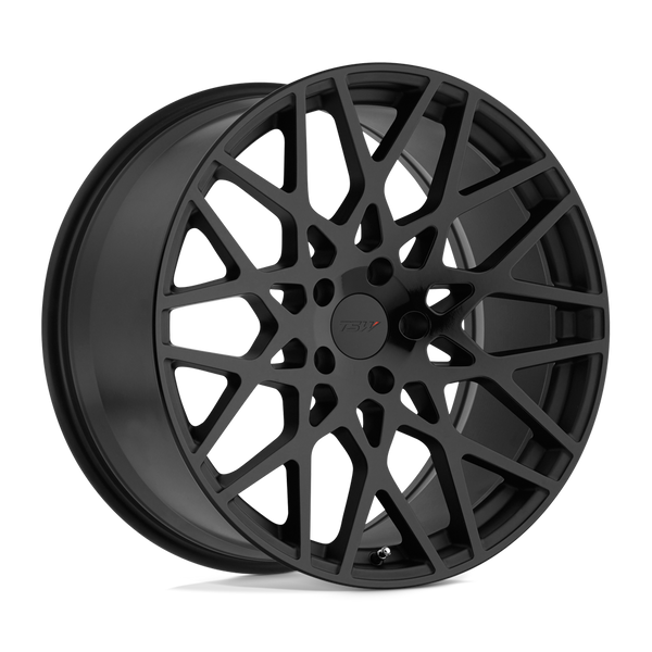 TSW VALE DOUBLE BLACK - MATTE BLACK W/ GLOSS BLACK FACE Wheels for 2009-2014 ACURA TL [] - 18X8.5 40 mm - 18"  - (2014 2013 2012 2011 2010 2009)