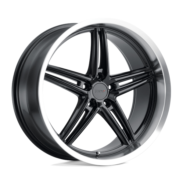 TSW VARIANTE GLOSS BLACK W/ MACHINED LIP Wheels for 2015-2020 ACURA TLX [] - 20X8.5 40 MM - 20"  - (2020 2019 2018 2017 2016 2015)