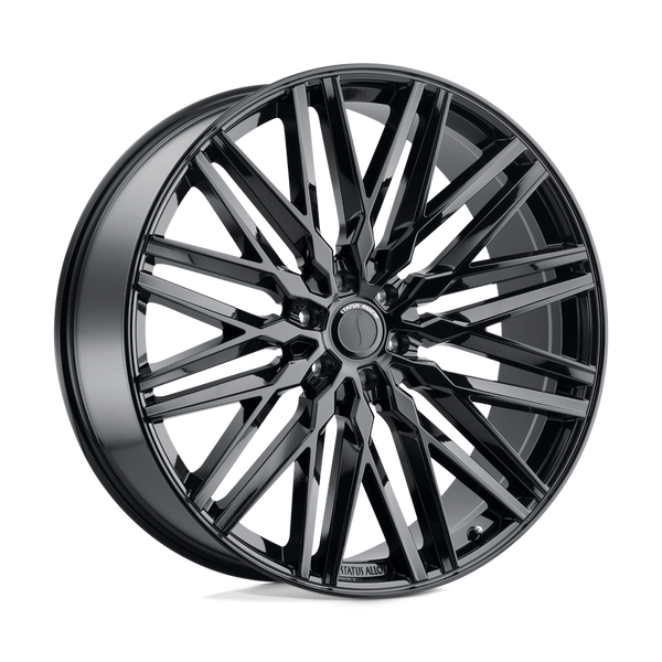 Status ADAMAS GLOSS BLACK Wheels for 2007-2020 GMC YUKON [] - 26X10 25 MM - 26"  - (2020 2019 2018 2017 2016 2015 2014 2013 2012 2011 2010 2009 2008 2007)