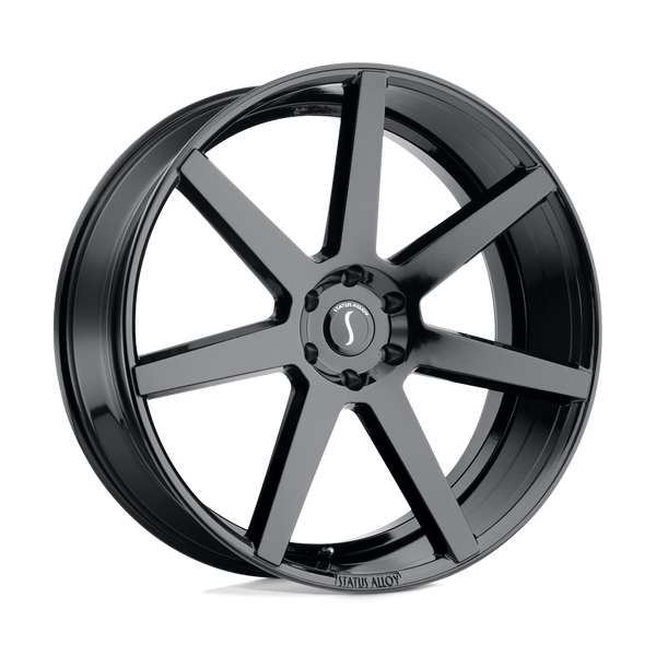 Status JOURNEY GLOSS BLACK Wheels for 2014-2022 LAND ROVER RANGE ROVER SUPERCHARGED [] - 22X9.5 15 MM - 22"  - (2022 2021 2020 2019 2018 2017 2016 2015 2014)