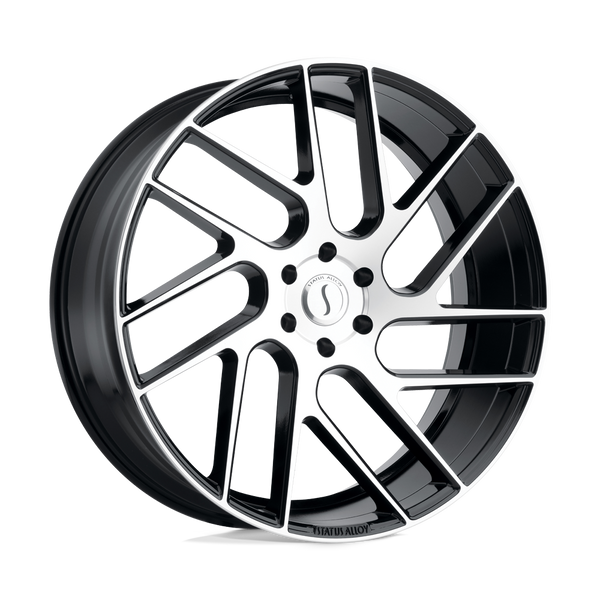 Status JUGGERNAUT GLOSS BLACK W/ MACHINED FACE Wheels for 2013-2018 ACURA MDX [] - 20X9 30 mm - 20"  - (2018 2017 2016 2015 2014 2013)