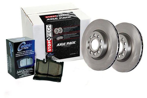 StopTech Front and Rear Axle Pack Select Brake Rotors and Brake Pads for 2001-2002 Acura MDX - 905.40013 - (2002 2001)