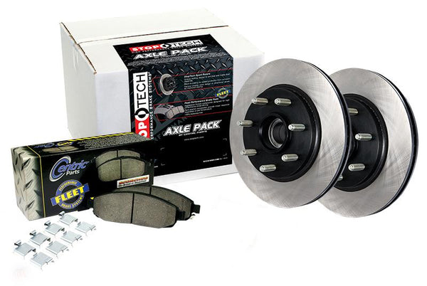 StopTech Front Axle Pack Truck Brake Rotors and Brake Pads for 2011-2011 Dodge CHARGER R/T [RWD; Excl Super Track Package] - 970.63013 - (2011)