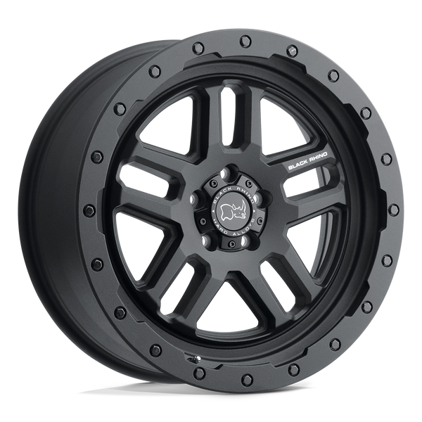 Black Rhino BARSTOW TEXTURED MATTE BLACK Wheels for 2010-2020 FORD F-150 [] - 18X9.5 12 mm - 18"  - (2020 2019 2018 2017 2016 2015 2014 2013 2012 2011 2010)