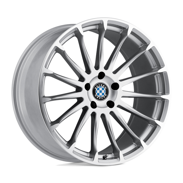 Beyern AVIATIC SILVER W/ MIRROR CUT FACE Wheels for 2019-2023 ACURA RDX [] - 20X9 32 mm - 20"  - (2023 2022 2021 2020 2019)