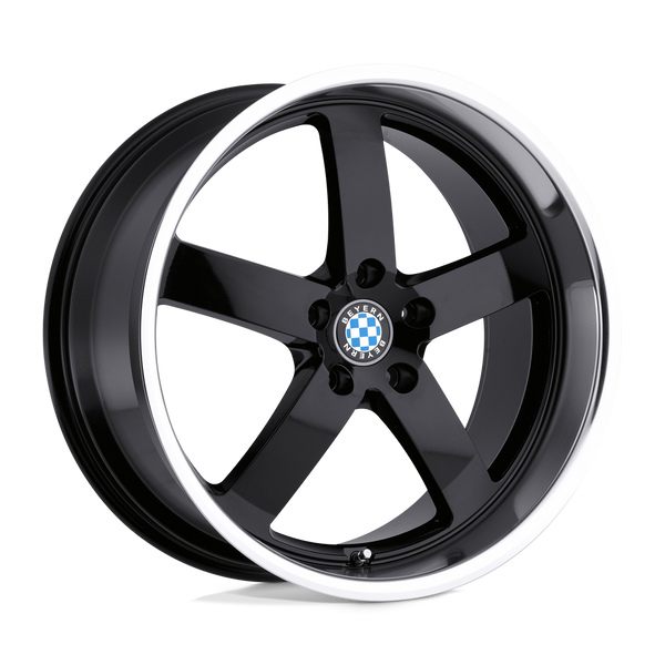 Beyern RAPP GLOSS BLACK W/ MIRROR CUT LIP Wheels for 2017-2020 ACURA MDX [] - 17X8 15 mm - 17"  - (2020 2019 2018 2017)