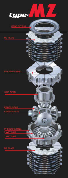 Cusco 1 way LSD Type-MZ Differentials for 1992-1993 MITSUBISHI Lancer Evolution I CD9A - LSD 134 B - (1993 1992)