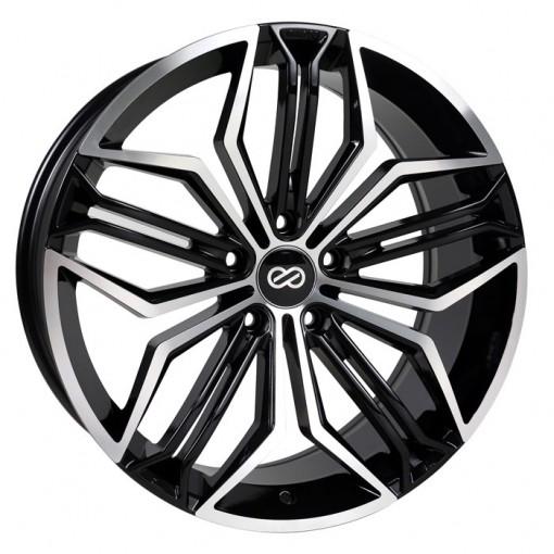 Enkei CUV Black with Machined Face Wheels for 2007-2013 ACURA MDX - 18x8 40 mm - 18" - (2013 2012 2011 2010 2009 2008 2007)