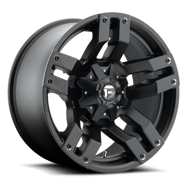 FUEL D515 Matte Black Wheels for 2007-2018 JEEP WRANGLER - 20x9 01 mm - 20" - (2018 2017 2016 2015 2014 2013 2012 2011 2010 2009 2008 2007)
