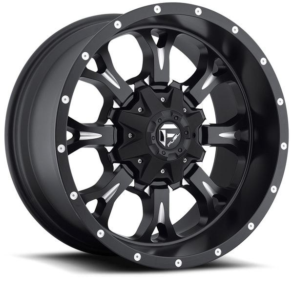 FUEL D517 Black w/ Milled Wheels for 2007-2018 JEEP WRANGLER - 18x9 01 mm - 18" - (2018 2017 2016 2015 2014 2013 2012 2011 2010 2009 2008 2007)