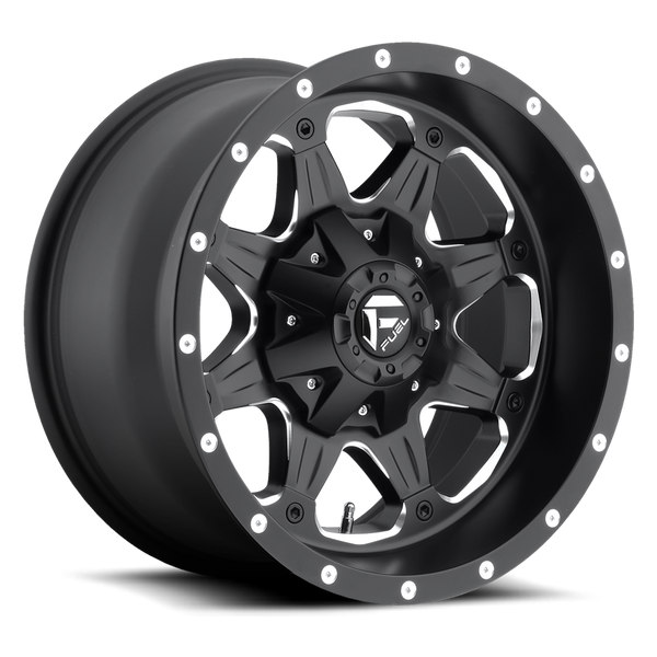 FUEL D534 Black w/ Milled Wheels for 2007-2018 JEEP WRANGLER - 17x9 01 mm - 17" - (2018 2017 2016 2015 2014 2013 2012 2011 2010 2009 2008 2007)