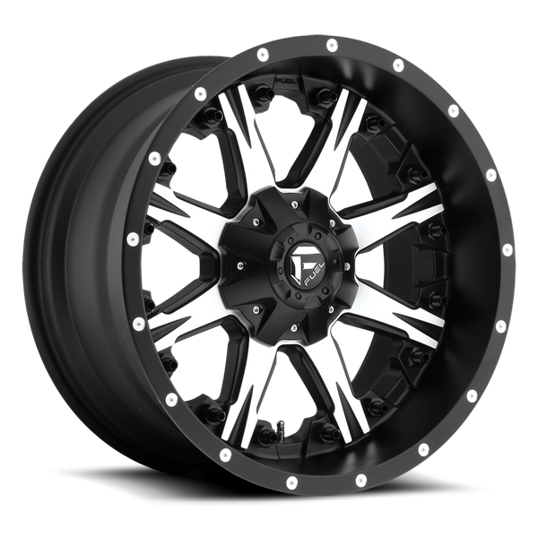 FUEL D541 Black & Machined Wheels for 2007-2018 JEEP WRANGLER - 18x9 01 mm - 18" - (2018 2017 2016 2015 2014 2013 2012 2011 2010 2009 2008 2007)