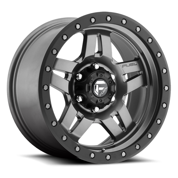 FUEL D558 Matte Gunmetal Wheels for 2007-2018 JEEP WRANGLER - 18x9 01 mm - 18" - (2018 2017 2016 2015 2014 2013 2012 2011 2010 2009 2008 2007)