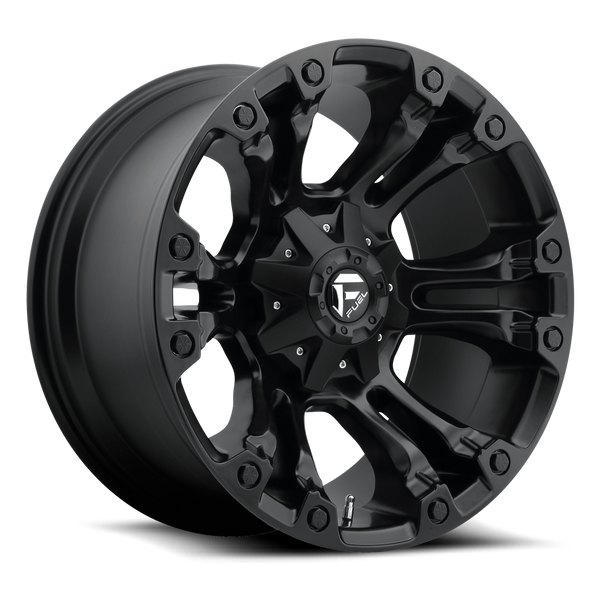 FUEL D560 Matte Black Wheels for 2007-2018 JEEP WRANGLER - 20x9 20 mm - 20" - (2018 2017 2016 2015 2014 2013 2012 2011 2010 2009 2008 2007)