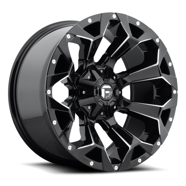FUEL D576 Black w/ Milled Wheels for 2007-2018 JEEP WRANGLER - 18x9 -12 mm - 18" - (2018 2017 2016 2015 2014 2013 2012 2011 2010 2009 2008 2007)