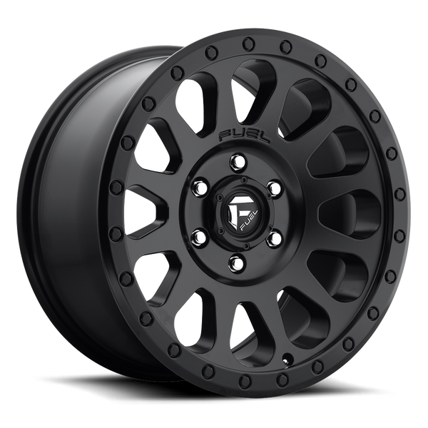 FUEL D579 Matte Black Wheels for 2007-2018 JEEP WRANGLER - 18x9 20 mm - 18" - (2018 2017 2016 2015 2014 2013 2012 2011 2010 2009 2008 2007)