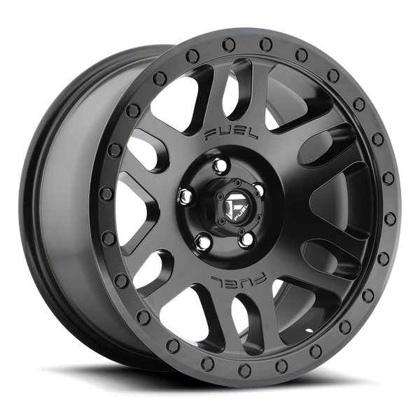 FUEL D584 Matte Black Wheels for 2007-2018 JEEP WRANGLER - 18x9 01 mm - 18" - (2018 2017 2016 2015 2014 2013 2012 2011 2010 2009 2008 2007)