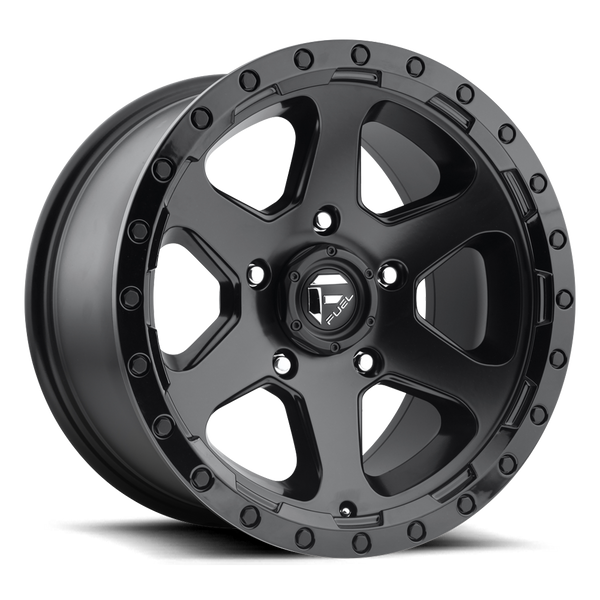 FUEL D589 Matte Black Wheels for 2007-2018 JEEP WRANGLER - 18x9 -12 mm - 18" - (2018 2017 2016 2015 2014 2013 2012 2011 2010 2009 2008 2007)
