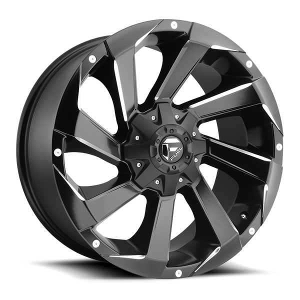 FUEL D592 Black w/ Milled Wheels for 2007-2018 JEEP WRANGLER - 17x9 -12 mm - 17" - (2018 2017 2016 2015 2014 2013 2012 2011 2010 2009 2008 2007)