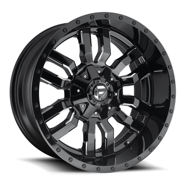 FUEL D595 Black w/ Milled Wheels for 2007-2018 JEEP WRANGLER - 18x9 01 mm - 18" - (2018 2017 2016 2015 2014 2013 2012 2011 2010 2009 2008 2007)