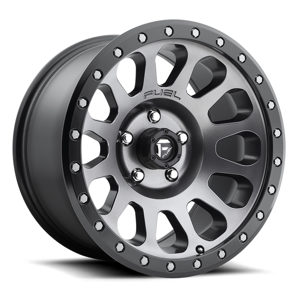 FUEL D601 Matte Gunmetal Wheels for 2007-2018 JEEP WRANGLER - 18x9 01 mm - 18" - (2018 2017 2016 2015 2014 2013 2012 2011 2010 2009 2008 2007)