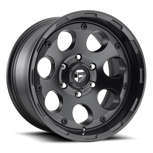 FUEL D608 Matte Black Wheels for 2007-2018 JEEP WRANGLER - 18x9 -12 mm - 18" - (2018 2017 2016 2015 2014 2013 2012 2011 2010 2009 2008 2007)
