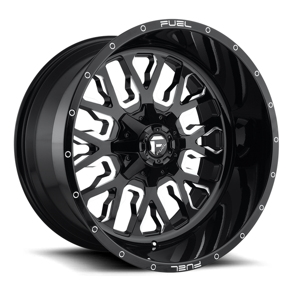 FUEL D611 Black w/ Milled Wheels for 2007-2018 JEEP WRANGLER - 18x9 01 mm - 18" - (2018 2017 2016 2015 2014 2013 2012 2011 2010 2009 2008 2007)