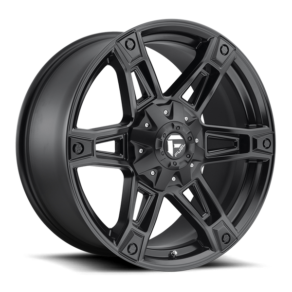 FUEL D624 Matte Black Wheels for 2007-2018 JEEP WRANGLER - 20x9 01 mm - 20" - (2018 2017 2016 2015 2014 2013 2012 2011 2010 2009 2008 2007)