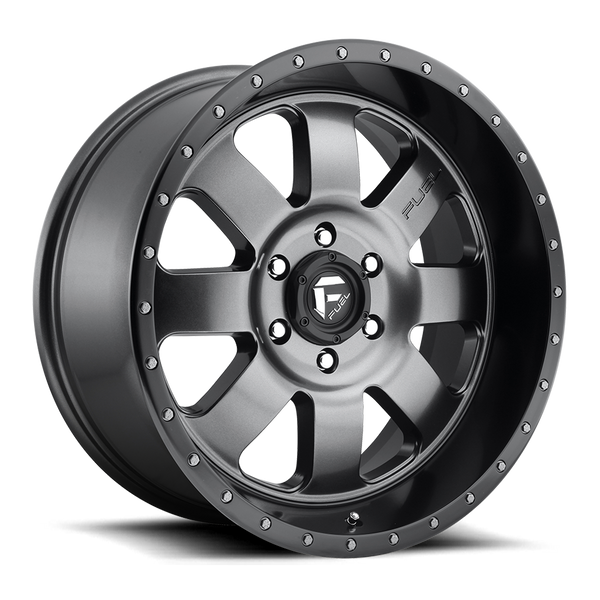 FUEL D628 Matte Gunmetal Wheels for 2007-2018 JEEP WRANGLER - 20x9 01 mm - 20" - (2018 2017 2016 2015 2014 2013 2012 2011 2010 2009 2008 2007)