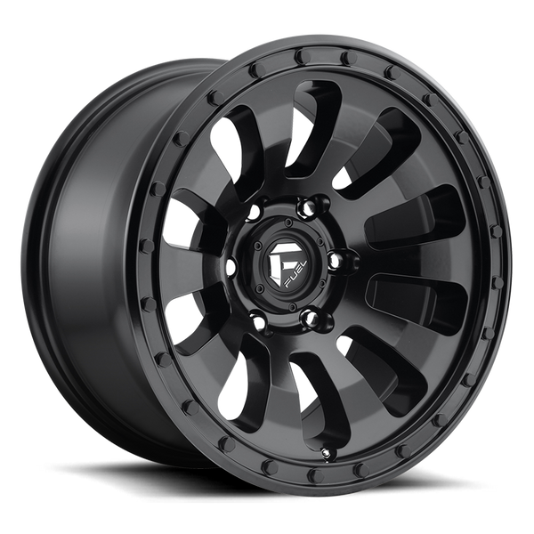 FUEL D630 Matte Black Wheels for 2007-2018 JEEP WRANGLER - 20x9 01 mm - 20" - (2018 2017 2016 2015 2014 2013 2012 2011 2010 2009 2008 2007)