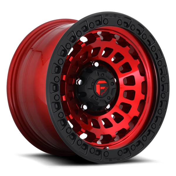FUEL D632 Gloss Red Wheels for 2007-2018 JEEP WRANGLER - 18x9 01 mm - 18" - (2018 2017 2016 2015 2014 2013 2012 2011 2010 2009 2008 2007)