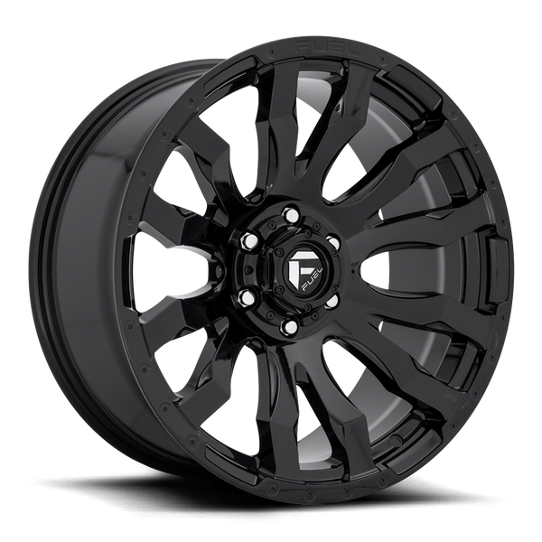 FUEL D675 Gloss Black Wheels for 2007-2018 JEEP WRANGLER - 18x9 -12 mm - 18" - (2018 2017 2016 2015 2014 2013 2012 2011 2010 2009 2008 2007)