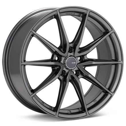 Enkei Draco Anthracite Wheels for 1988-1994 LINCOLN CONTINENTAL - 18x8 40 mm - 18" - (1994 1993 1992 1991 1990 1989 1988)