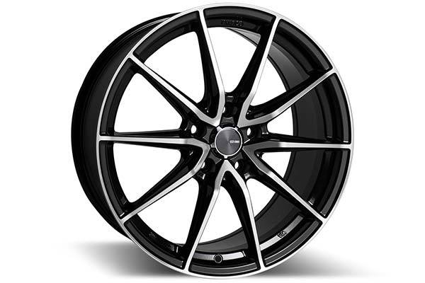 Enkei Draco Black with Machined Face Wheels for 2011-2014 ACURA TSX SPORT WAGON - 17x7.5 45 mm - 17" - (2014 2013 2012 2011)