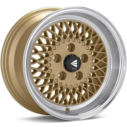 Enkei Enkei92 Gold with Machined Lip Wheels for 1995-1998 NISSAN 240SX [5 Lug Only] - 15x7 38 mm - 15" - (1998 1997 1996 1995)