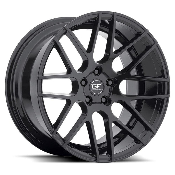 MRR GF7 Gloss Black Wheels for 1991-1998 MITSUBISHI 3000GT - 18x8 35 mm - 18" - (1998 1997 1996 1995 1994 1993 1992 1991)