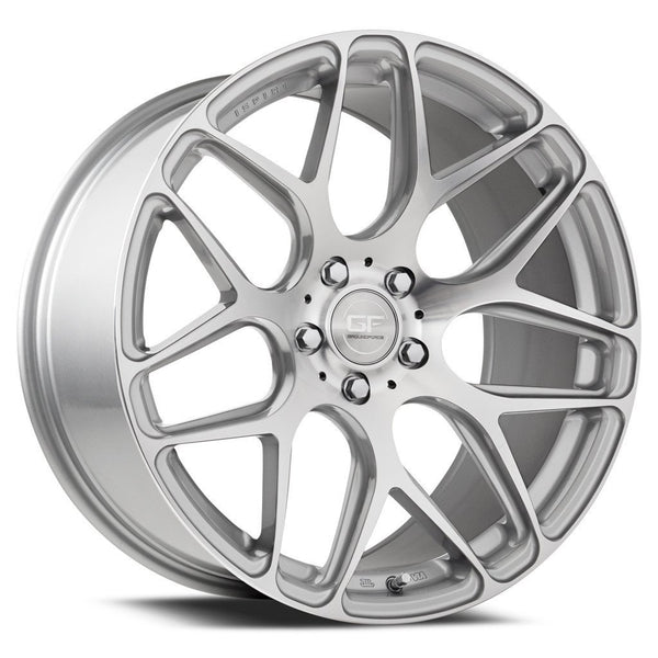 MRR GF9 Silver Machined Face Wheels for 2004-2008 NISSAN MAXIMA - 19x8.5 35 mm - 19" - (2008 2007 2006 2005 2004)