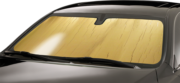 Intro-Tech Automotive Gold Roll Up Window Sun Shade Heat Shield 1972-1982 Ford Courier    - [1982 1981 1980 1979 1978 1977 1976 1975 1974 1973 1972] - FD-46-G