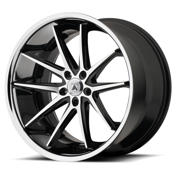 ASANTI ALTAIR Machined Face SS Lip Wheels for 2006-2019 DODGE CHARGER - 22" x 9" 15 mm 22" - (2019 2018 2017 2016 2015 2014 2013 2012 2011 2010 2009 2008 2007 2006)