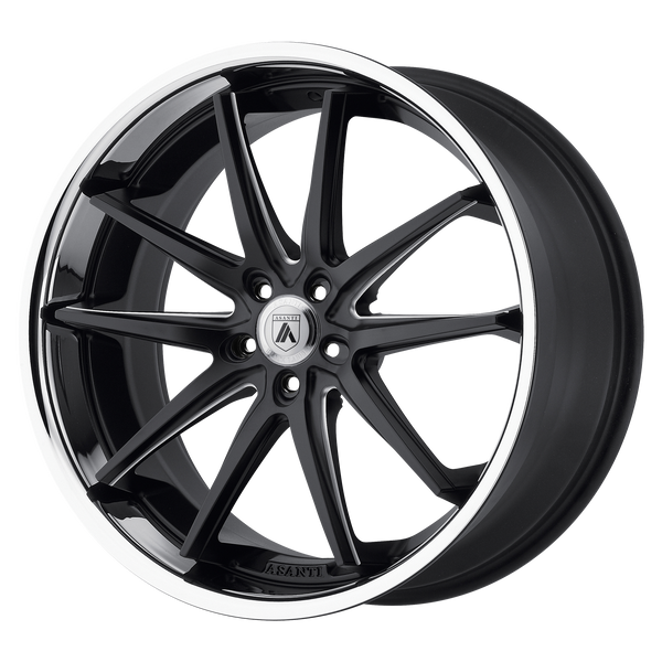 ASANTI ALTAIR Matte Black Milled SS Lip Wheels for 2014-2014 ACURA RLX - 20" x 10" 35 mm 20" - (2014)