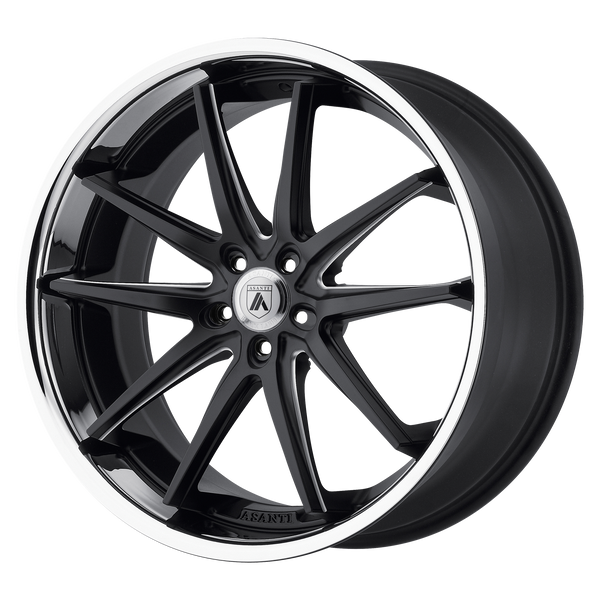 ASANTI ALTAIR Matte Black Milled SS Lip Wheels for 2001-2006 ACURA MDX - 20" x 10" 38 mm 20" - (2006 2005 2004 2003 2002 2001)