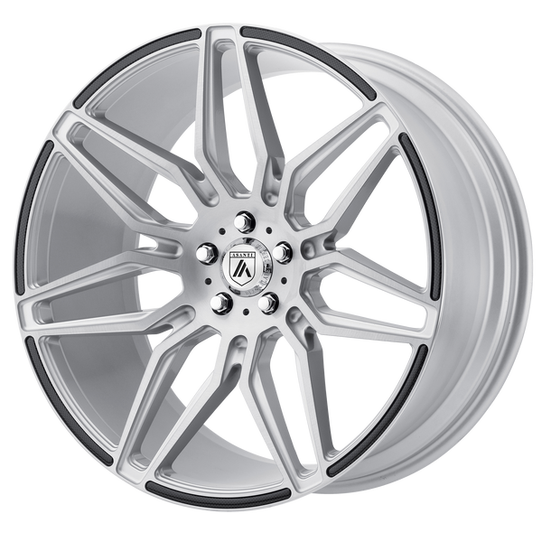 ASANTI SIRIUS Brushed Silver Carbon Fiber Insert Wheels for 2013-2013 SUZUKI KIZASHI - 20" x 8.5" 38 mm 20" - (2013)