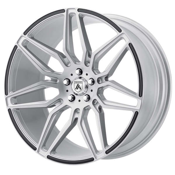 ASANTI SIRIUS Brushed Silver Carbon Fiber Insert Wheels for 2013-2018 ACURA ILX - 20" x 10.5" 38 mm 20" - (2018 2017 2016 2015 2014 2013)