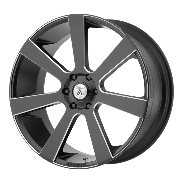ASANTI APOLLO Satin Black Milled Wheels for 2017-2017 DODGE CHARGER - 22" x 9" 15 mm 22" - (2017)