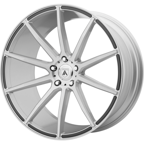 ASANTI ARIES Brushed Silver Wheels for 2002-2006 ACURA RSX TYPE-S - 20" x 8.5" 38 mm 20" - (2006 2005 2004 2003 2002)