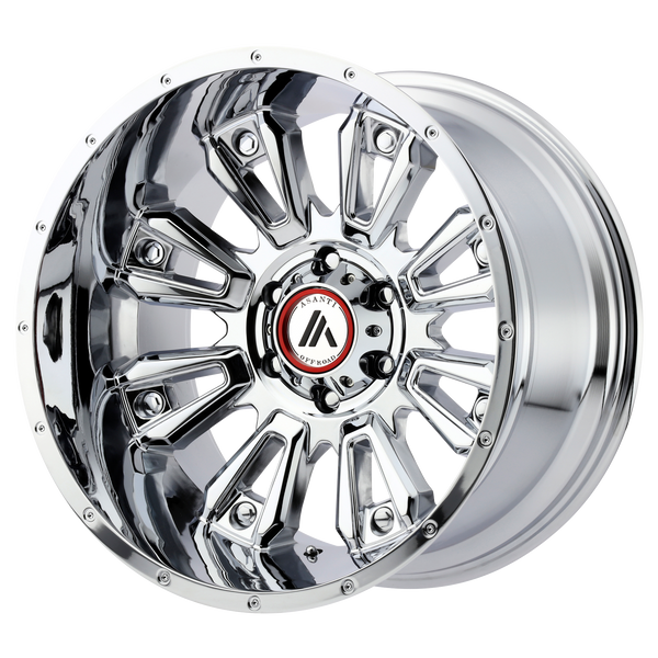 ASANTI BLACKHAWK Chrome Wheels for 1987-1997 FORD F-250 LIFTED ONLY - 20" x 9" -12 mm 20" - (1997 1996 1995 1994 1993 1992 1991 1990 1989 1988 1987)