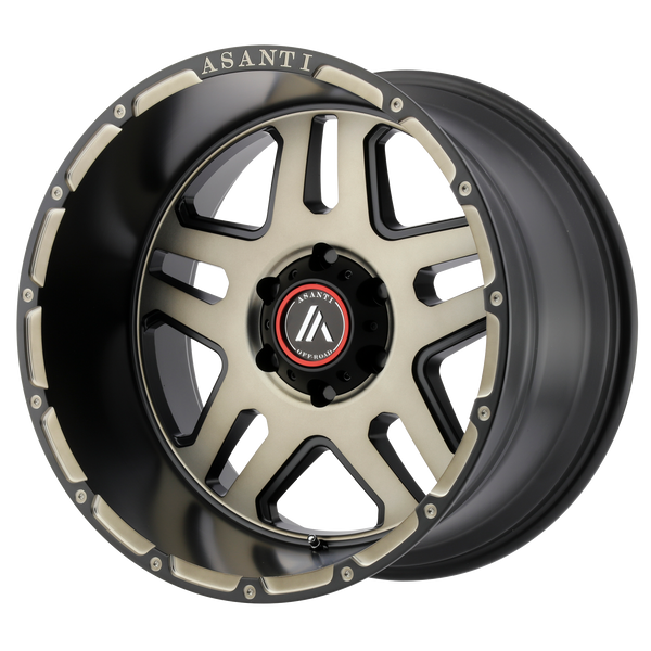 ASANTI ENFORCER Matte Black Machined Tint Wheels for 2015-2019 CHEVROLET COLORADO - 20" x 9" 40 mm 20" - (2019 2018 2017 2016 2015)