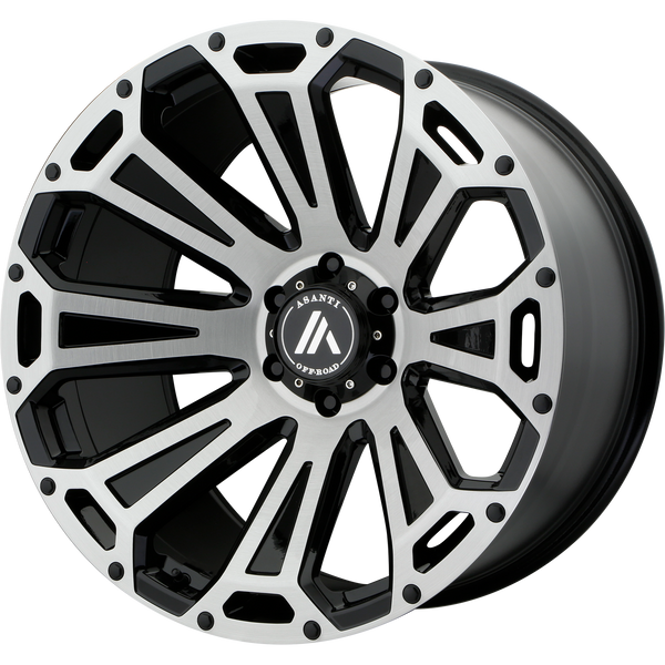 ASANTI CLEAVER Black-Brushed Wheels for 2006-2008 LINCOLN MARK LT LIFTED ONLY - 22" x 10" -12 mm 22" - (2008 2007 2006)